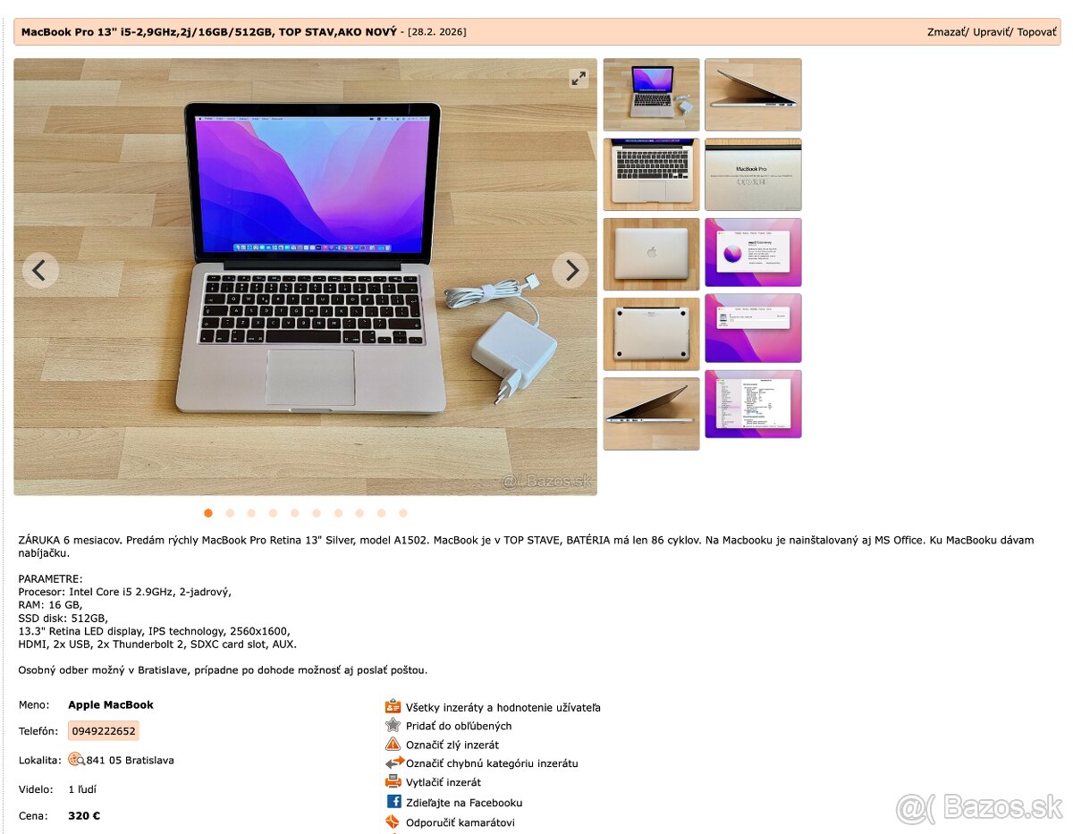 MacBook - ZÁRUKA 6 mesiacov - 8