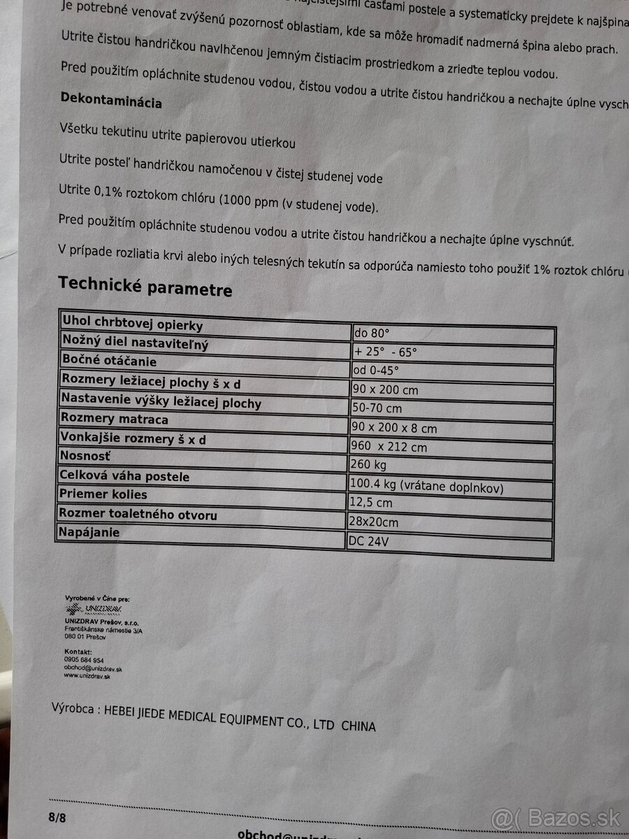 Polohovacia posteľ Multibed Home JD- H01- nová - 8