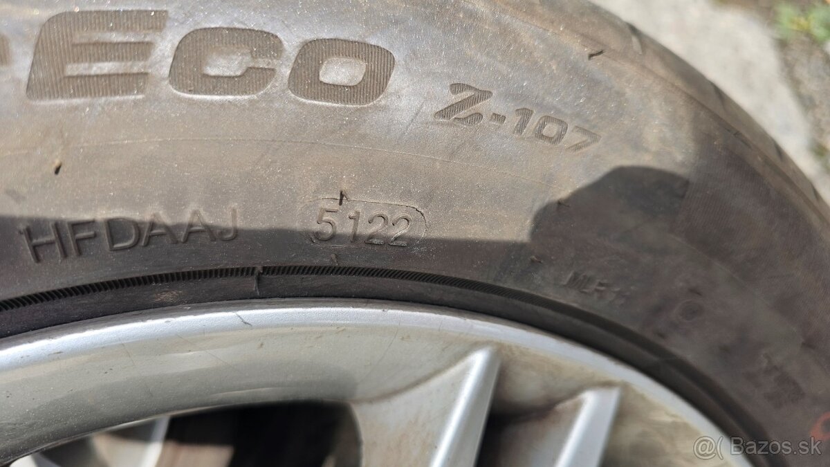 Elektróny 5x100 a letné pneu 195/55 R15 - 8