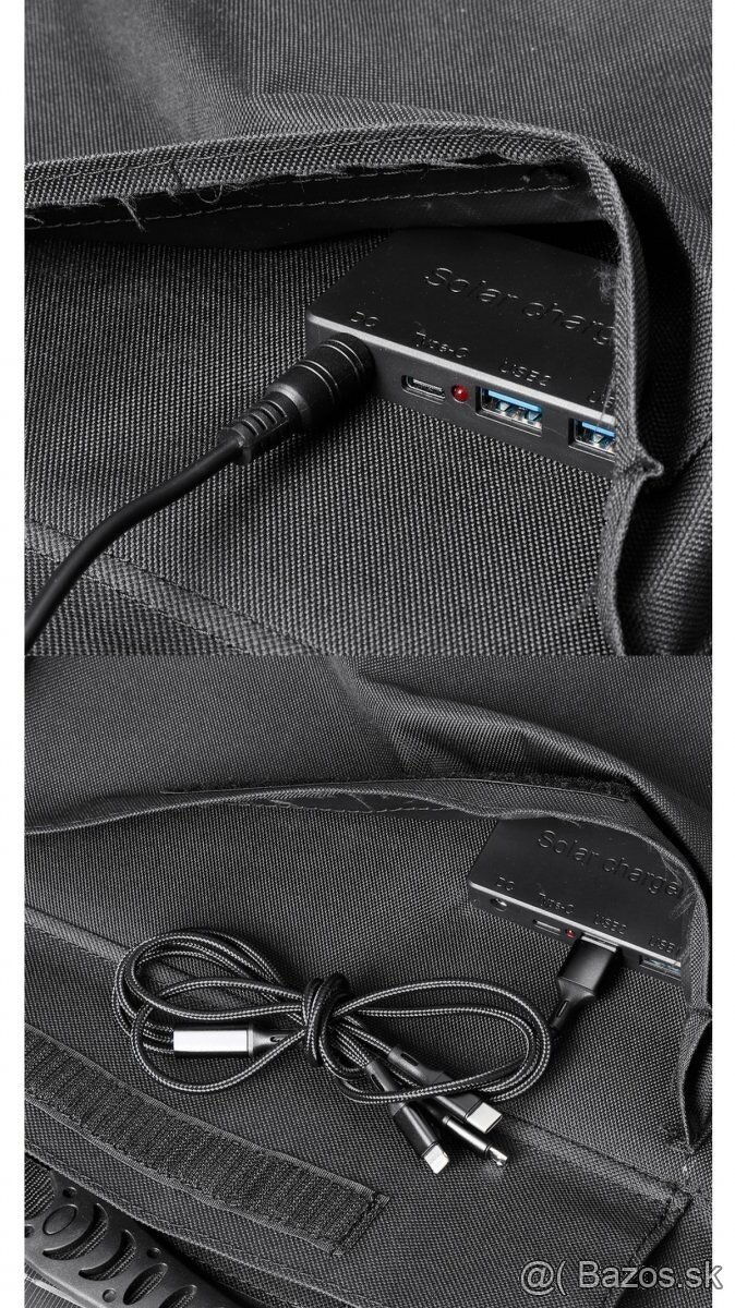 Solárny panel 18V - 100W , 2x usb, 1x isb-c, 1x DC PD + prís - 8