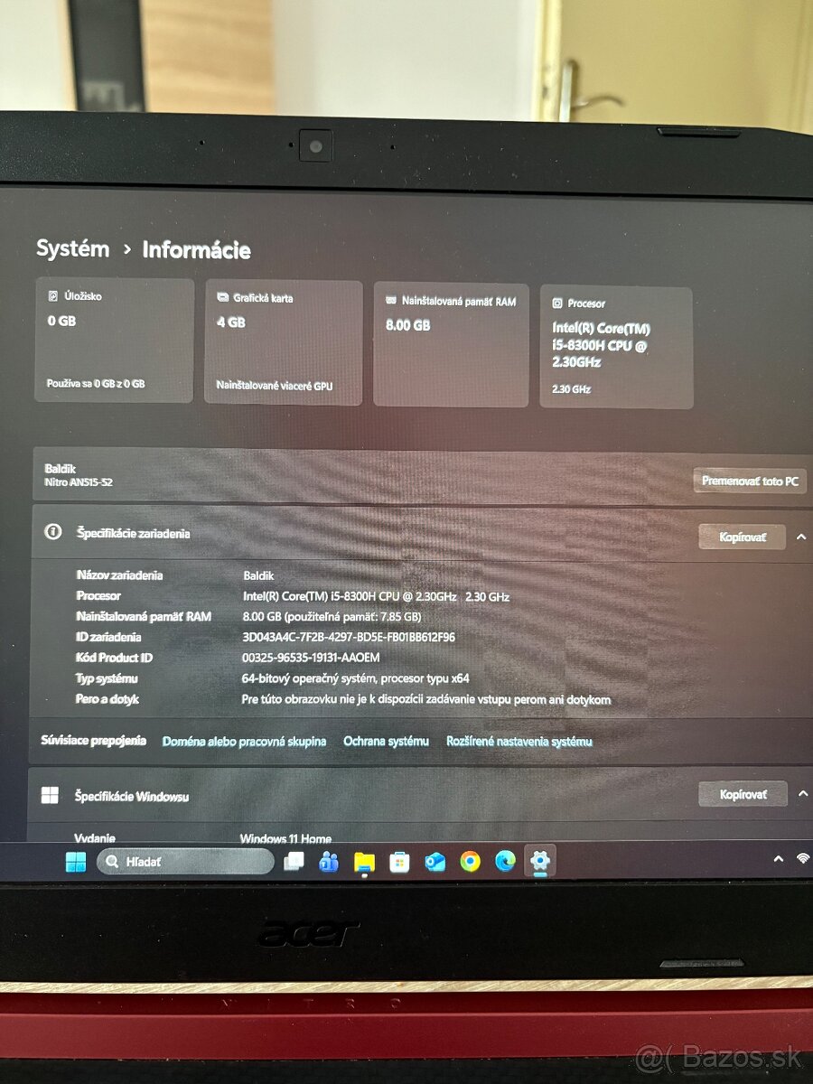 ACER Nitro 5 herny notebook - 8