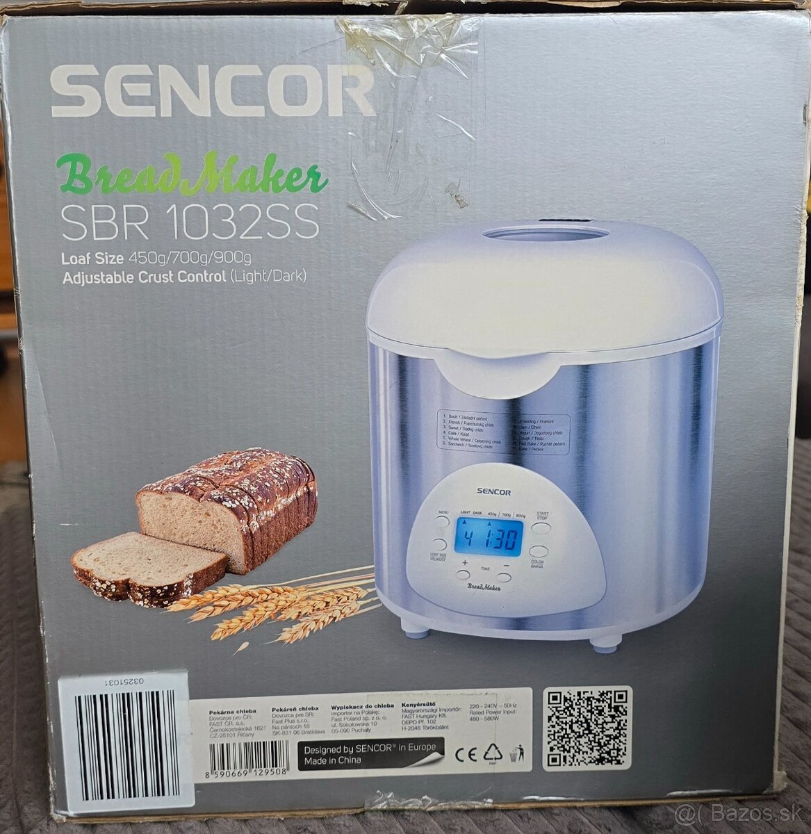 Pekáreň na chleba sencor Bread Maker SBR 1032SS - 8