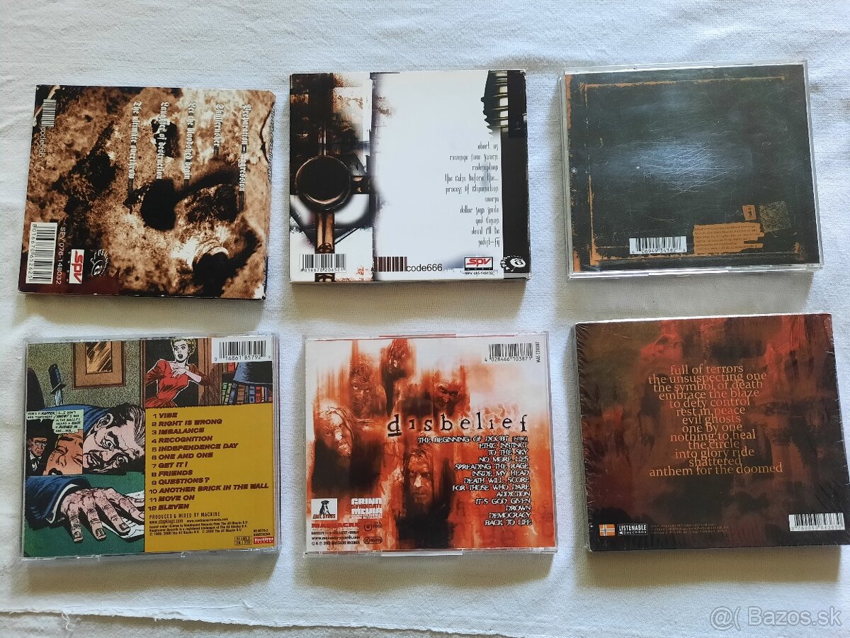 Zbierka CD death , trash metal - 8