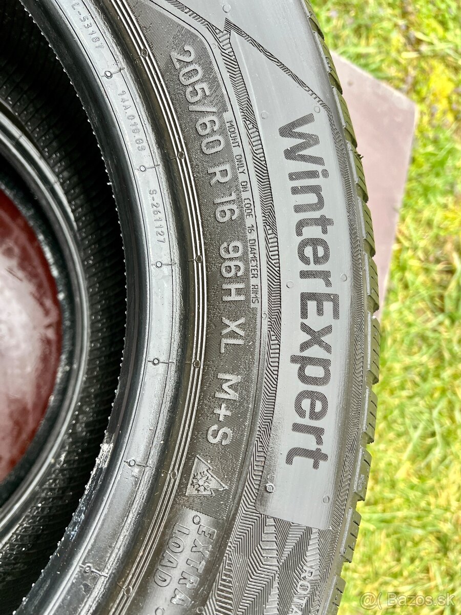 205/60 r16 zimné UNIROYAL 96H; 4 ks - 8