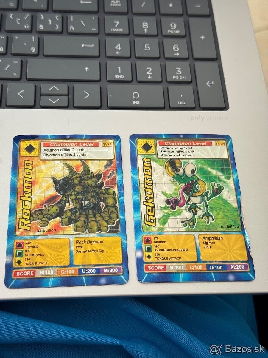 POKÉMON 2001 Nintendo kartičky + DIGIMON kartičky 1. edícia - 8