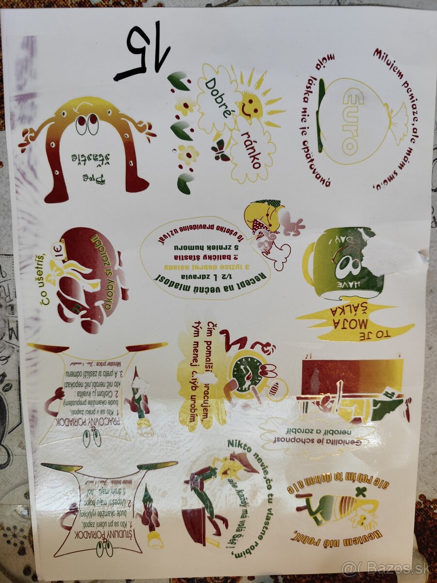 Predam Vypaľovacie nalepky na sklo, porcelán,200C - 8