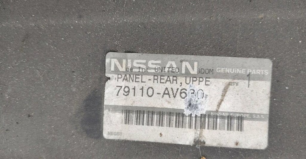 Nissan - zadne celo čelo vana zadna podlaha - novy diel - 8