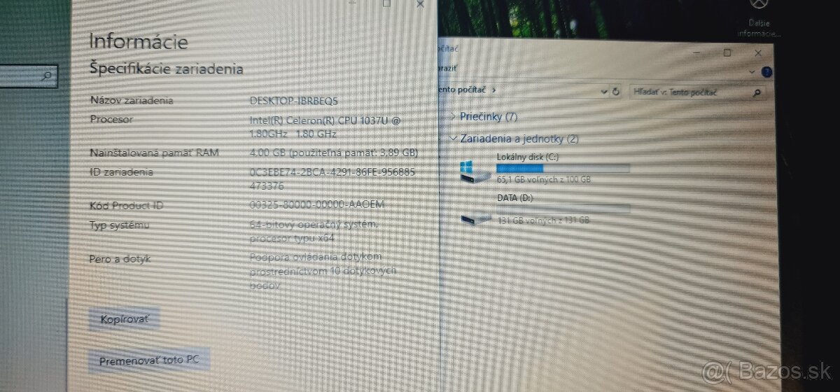 Lenovo Z546 a Asus Eee PC 1000H - 8