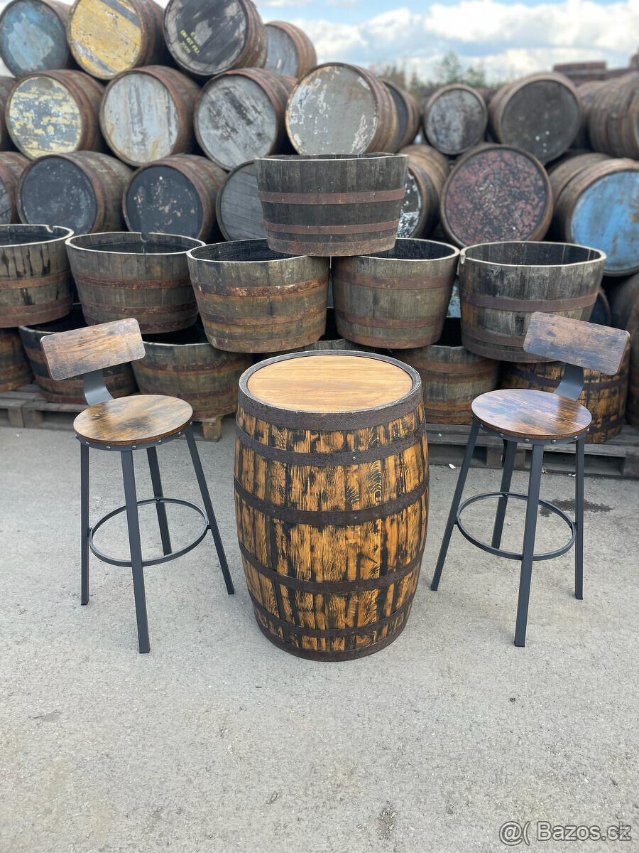 VELKÉ/MALÉ DŘEVĚNÉ DUBOVÉ SUDY NA DEŠŤOVOU VODU - 8