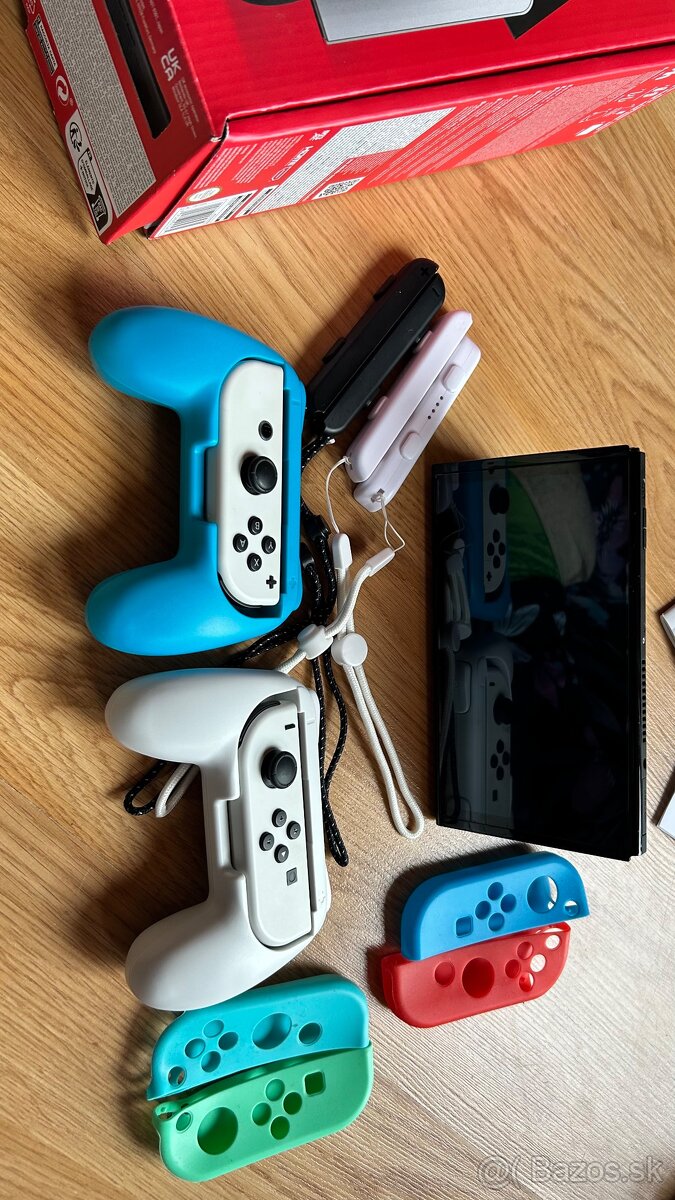 Nintendo Swich Oled 2024 - v záruke s kopou doplnkov - 8