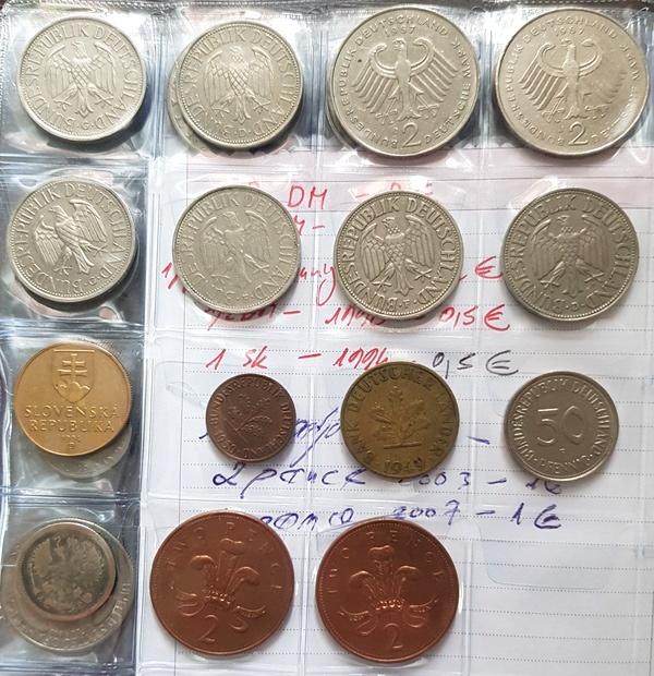 rôzne mince - 8