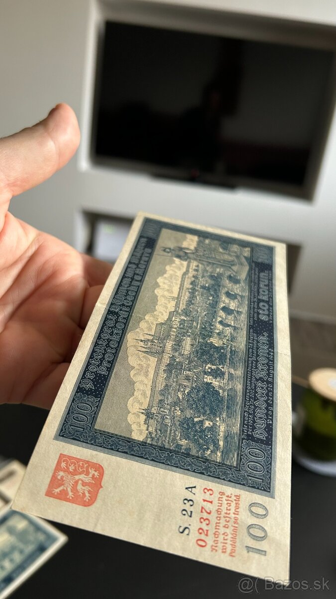 Bankovky Protektorát Neperforované aUnc/ XF - 8