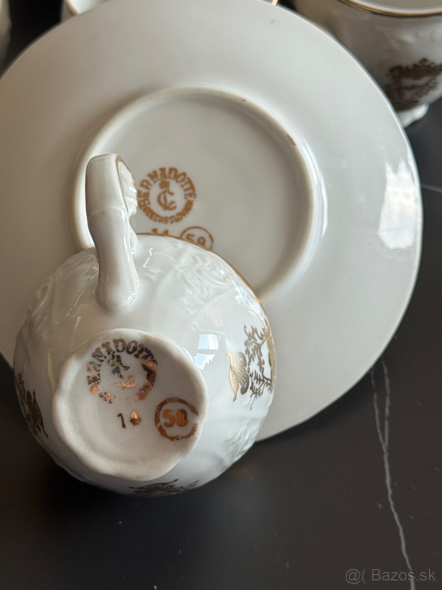 Porcelánová sada šálok zn. Bernadotte - 8