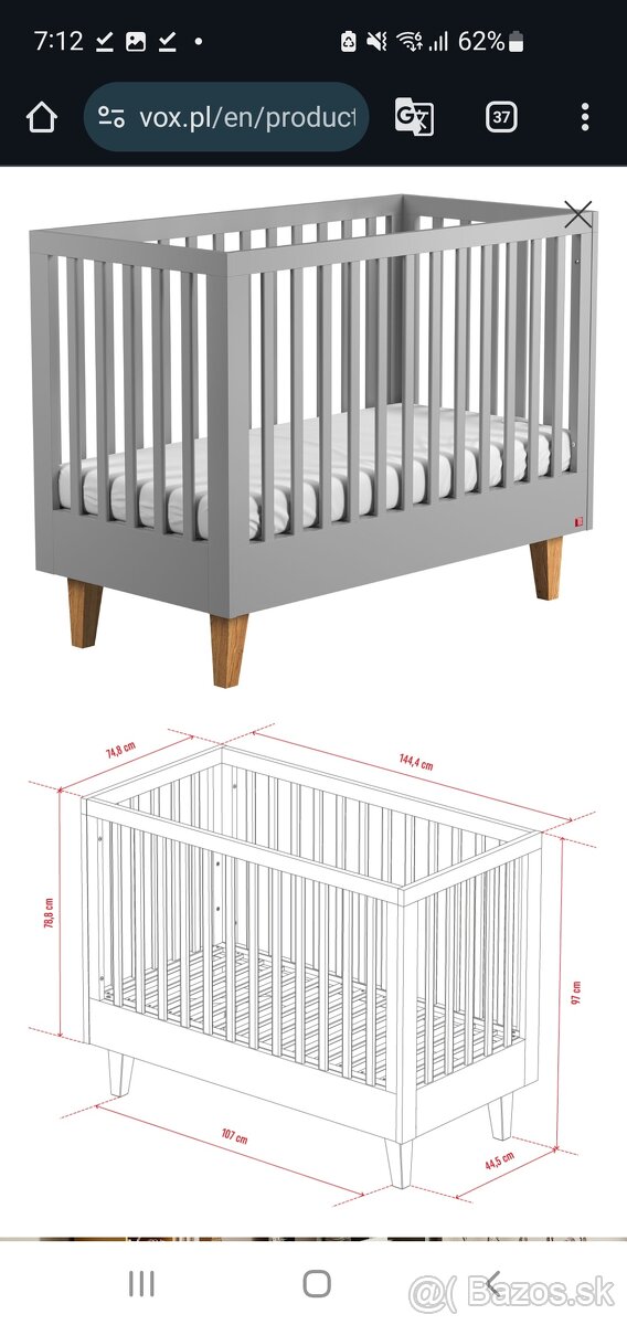 Detská postieľka 70x140 do 5.rokov - 8