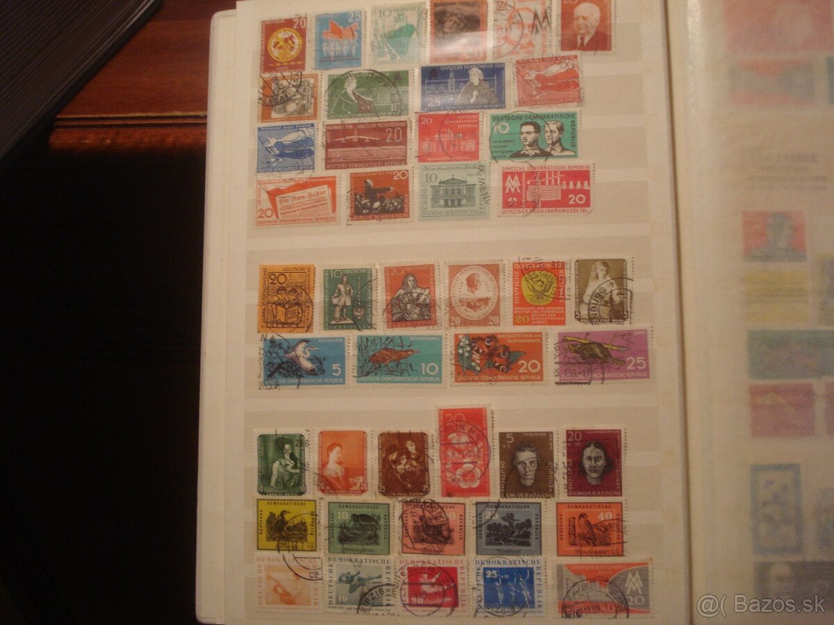 16 stranový album A4 + 600 rôznych známok NDR - 8