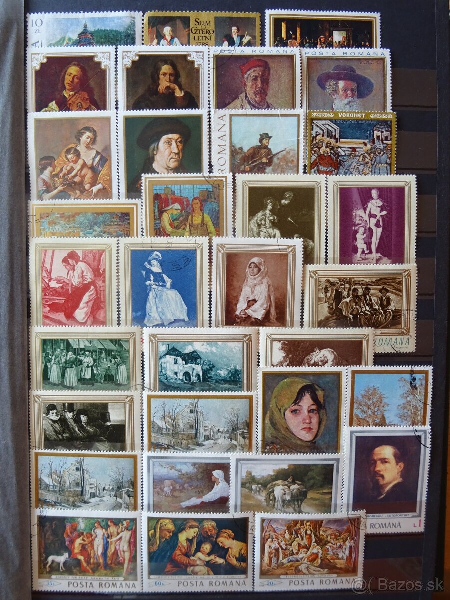 Pekná zbierka známok UMENIE 2 - 8