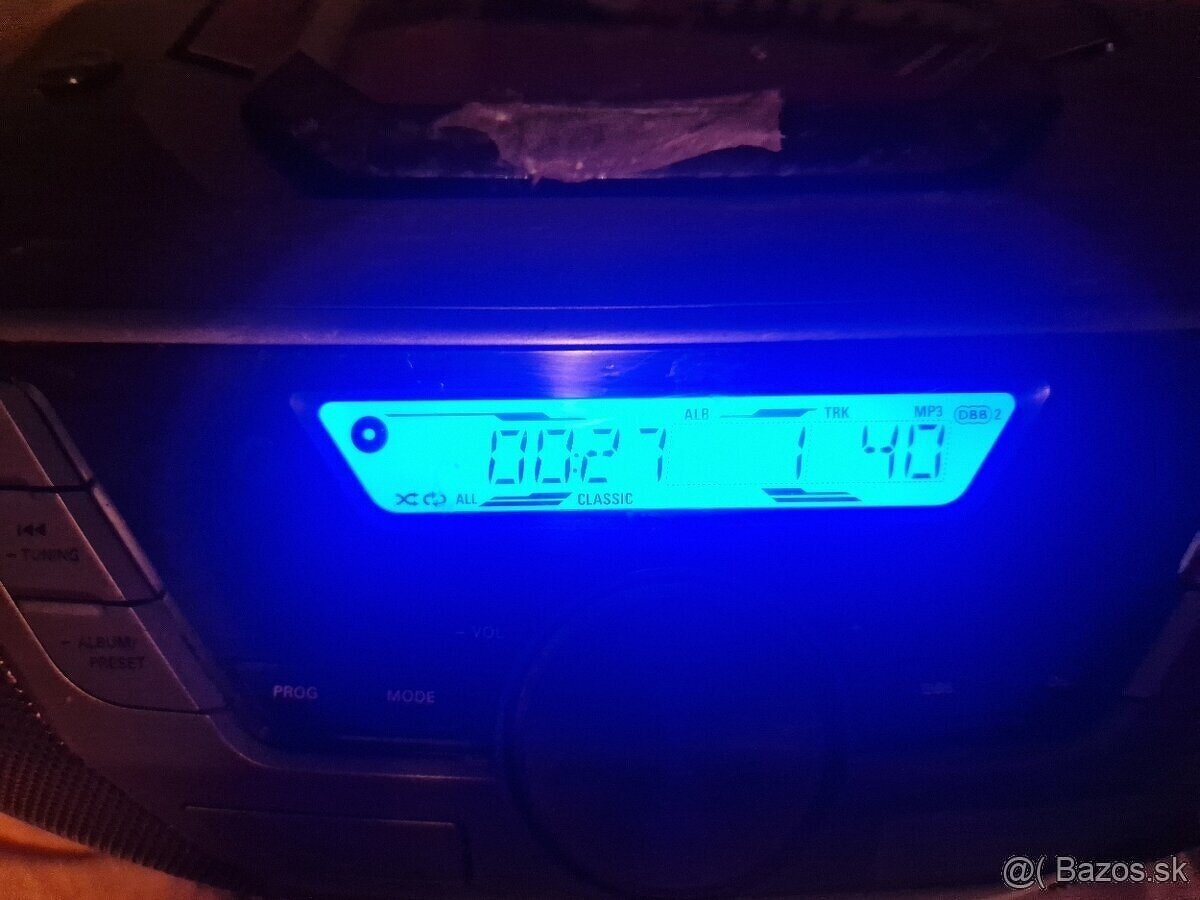PHILIPS AZ prenosné rádio CD veža 230v iBaterky - 8