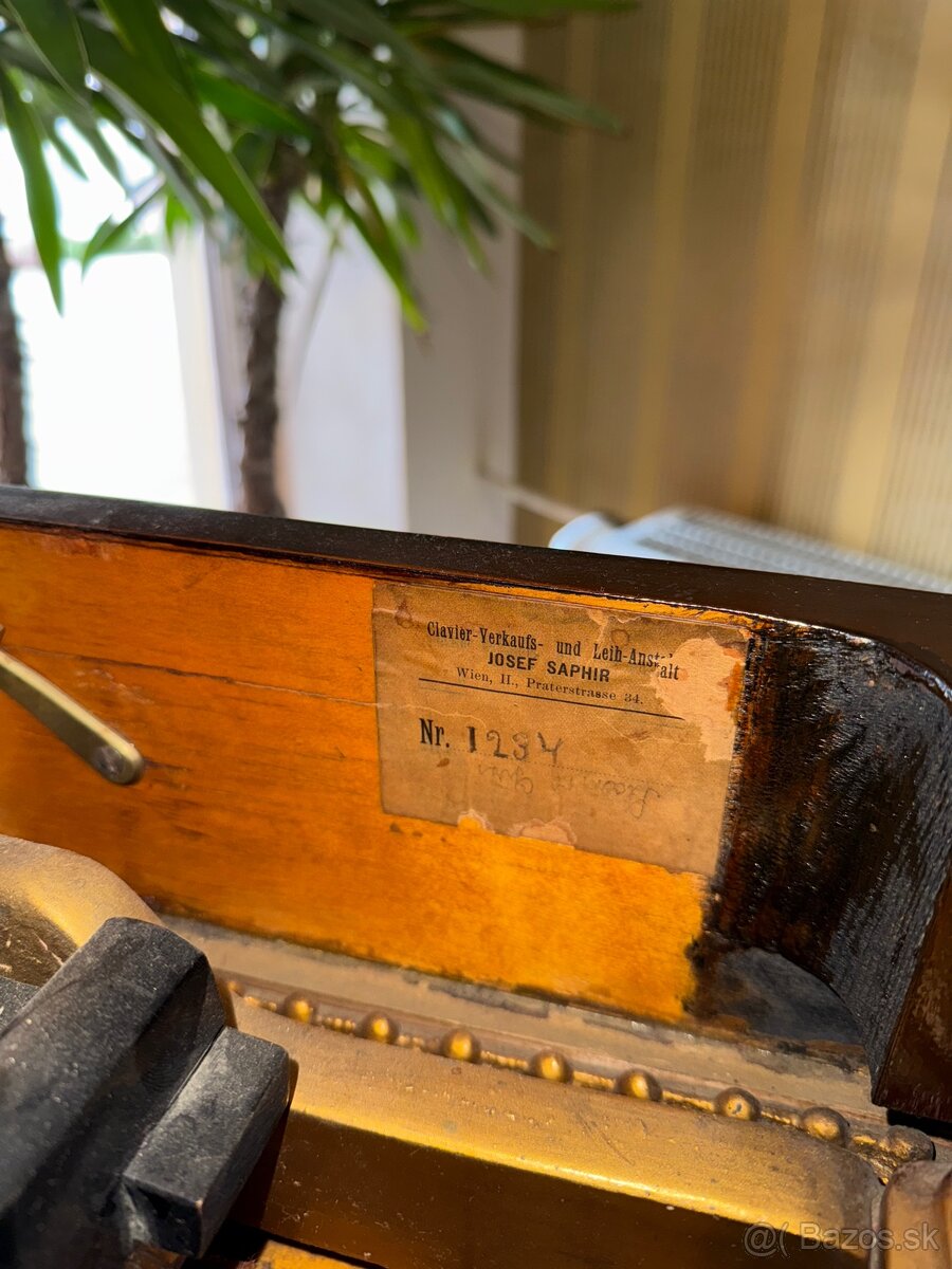 Starožitný klavír Johann Brunner 18stor. - 8