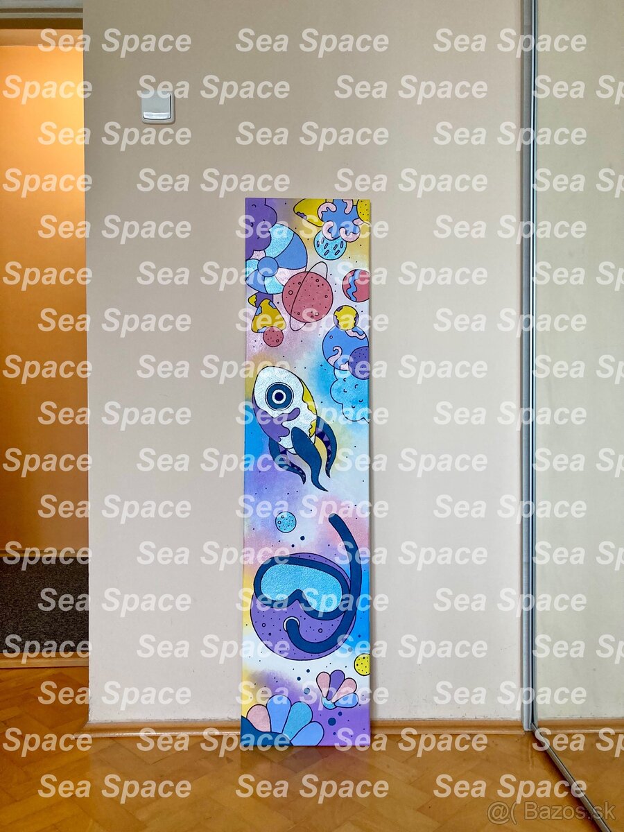 ||ZNÍŽENÁ CENA|| Ručne maľované obrazy: Sea Space - 8