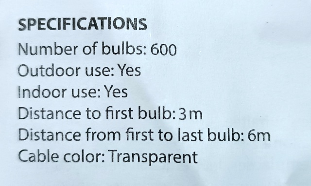 Vianočný svetelný záves 6 m x 3 m - 8