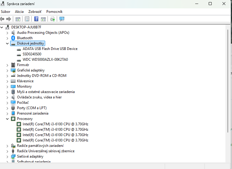 PC zostava Intel I3 3,7Ghz, 8GB RAM, SSD 256, HDD 500 - 8