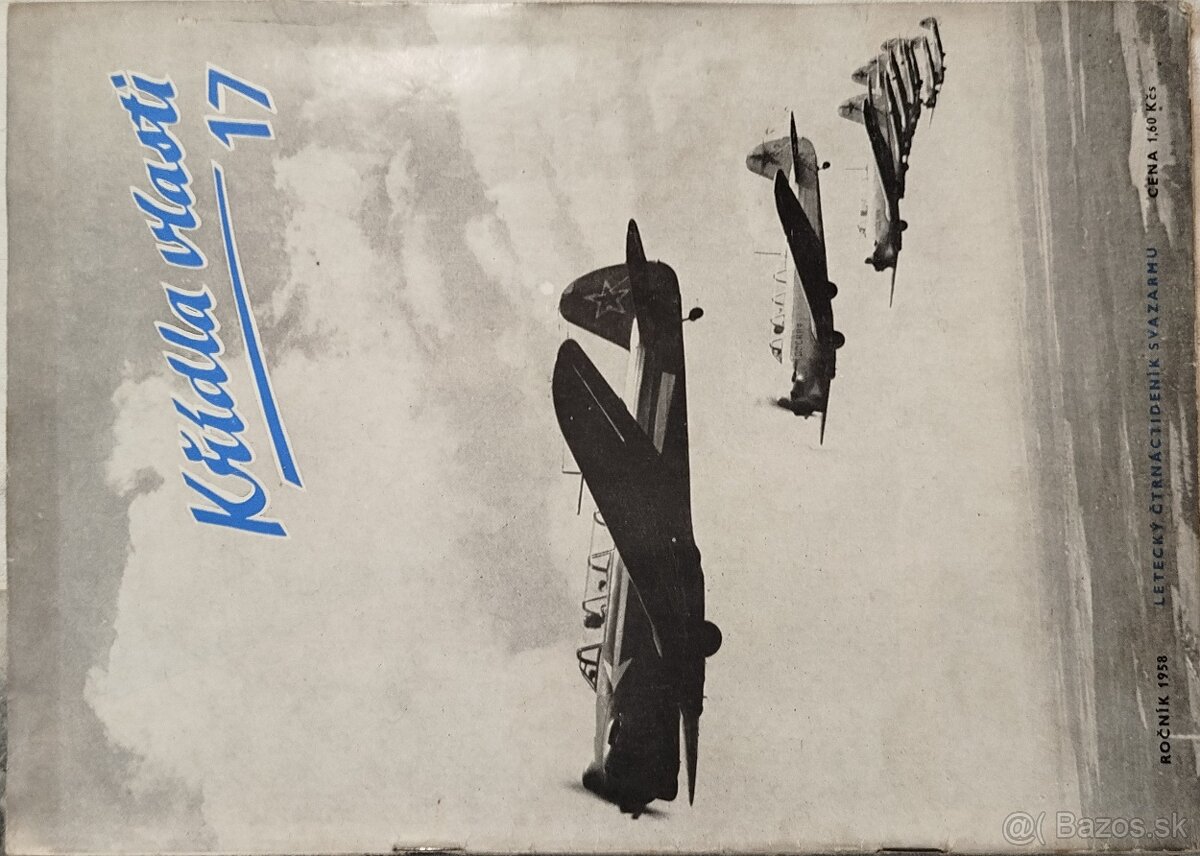 Časopisy Křídla vlasti, ročník 1958 - 8