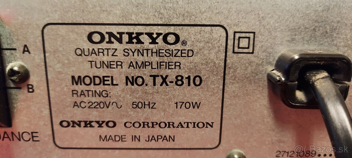 Predám receivery Onkyo - 8