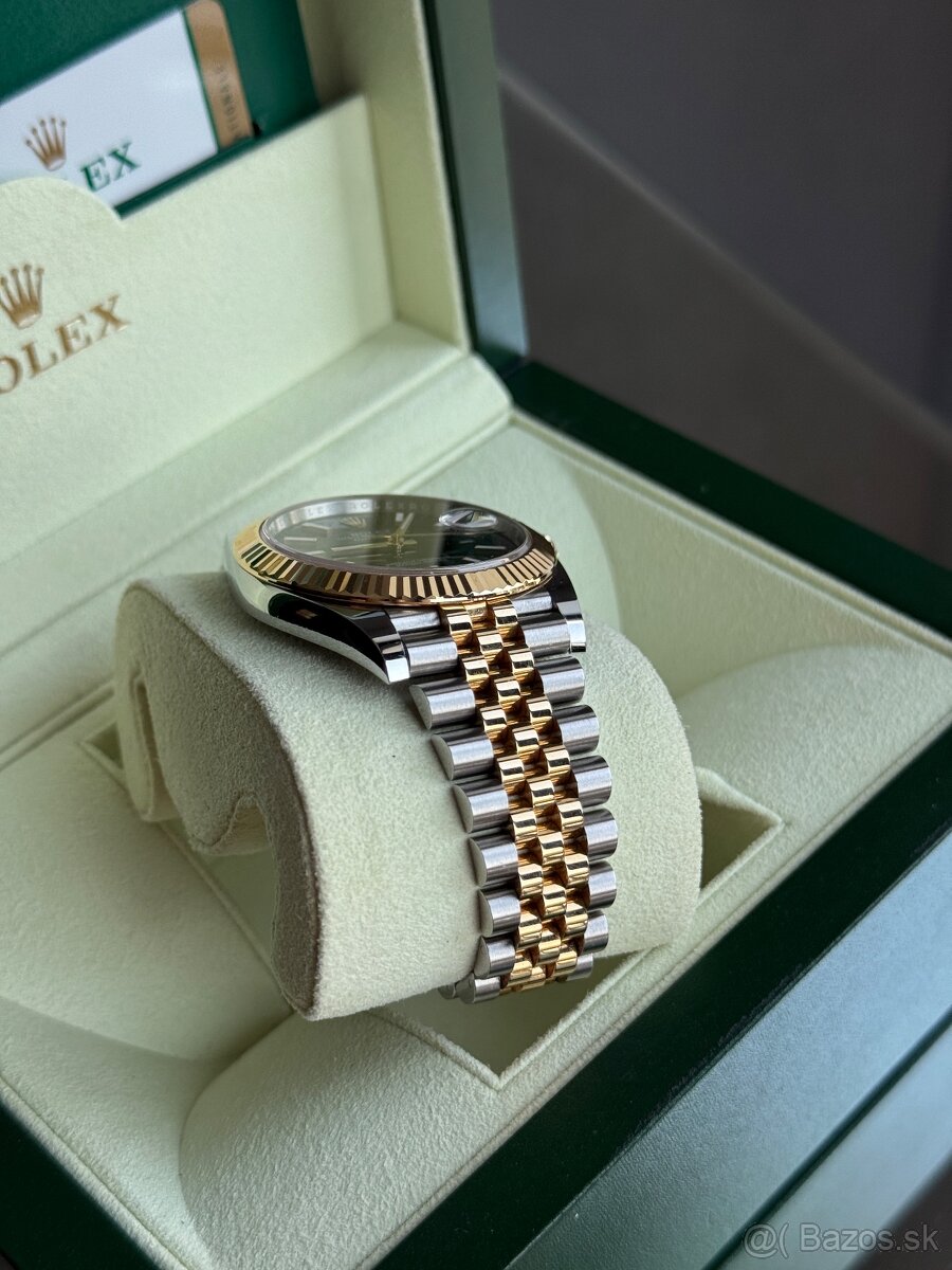 Hodinky Rolex DateJust 41 Full set box, Top stav Zlato/Ocel - 8