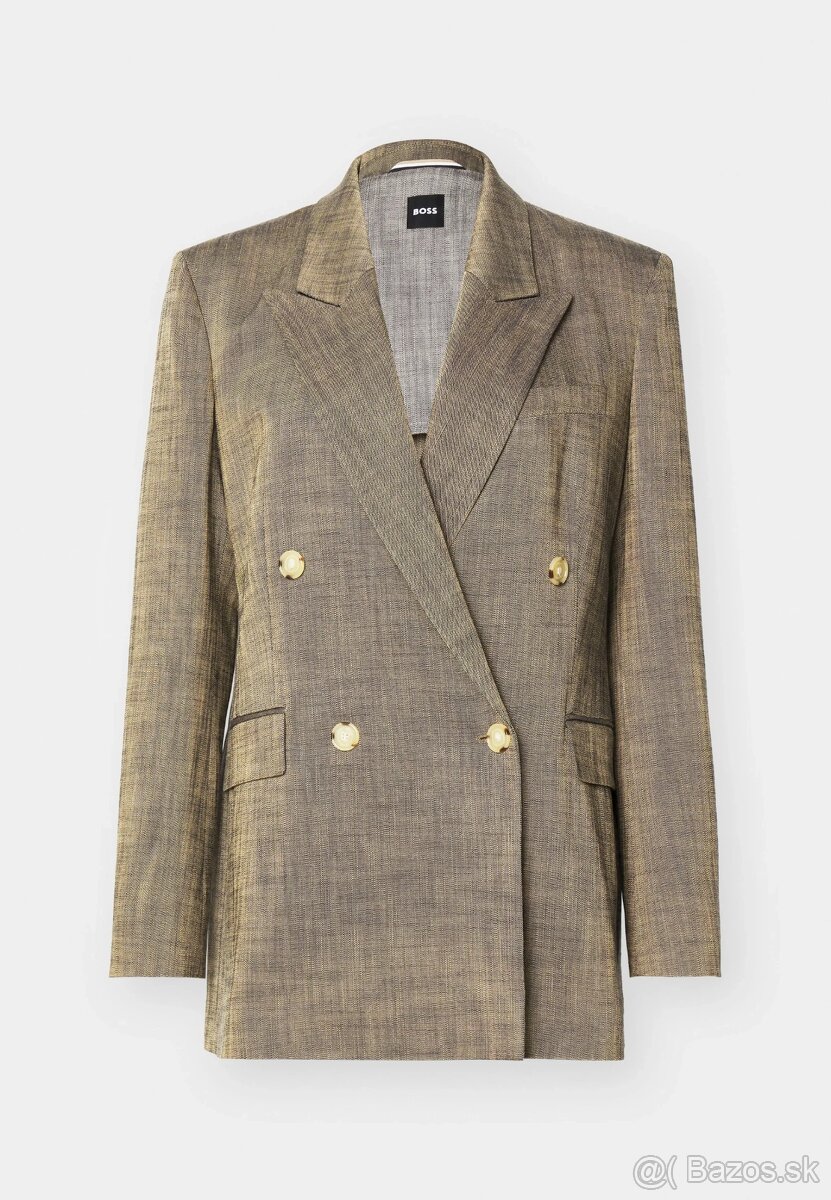 dvojradové zelené sako - 34 - Boss - nové - 8