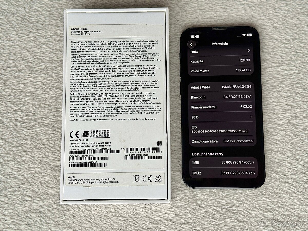 iPhone 13 Mini 128GB, NOVÁ BATERKA, TOP STAV - 8