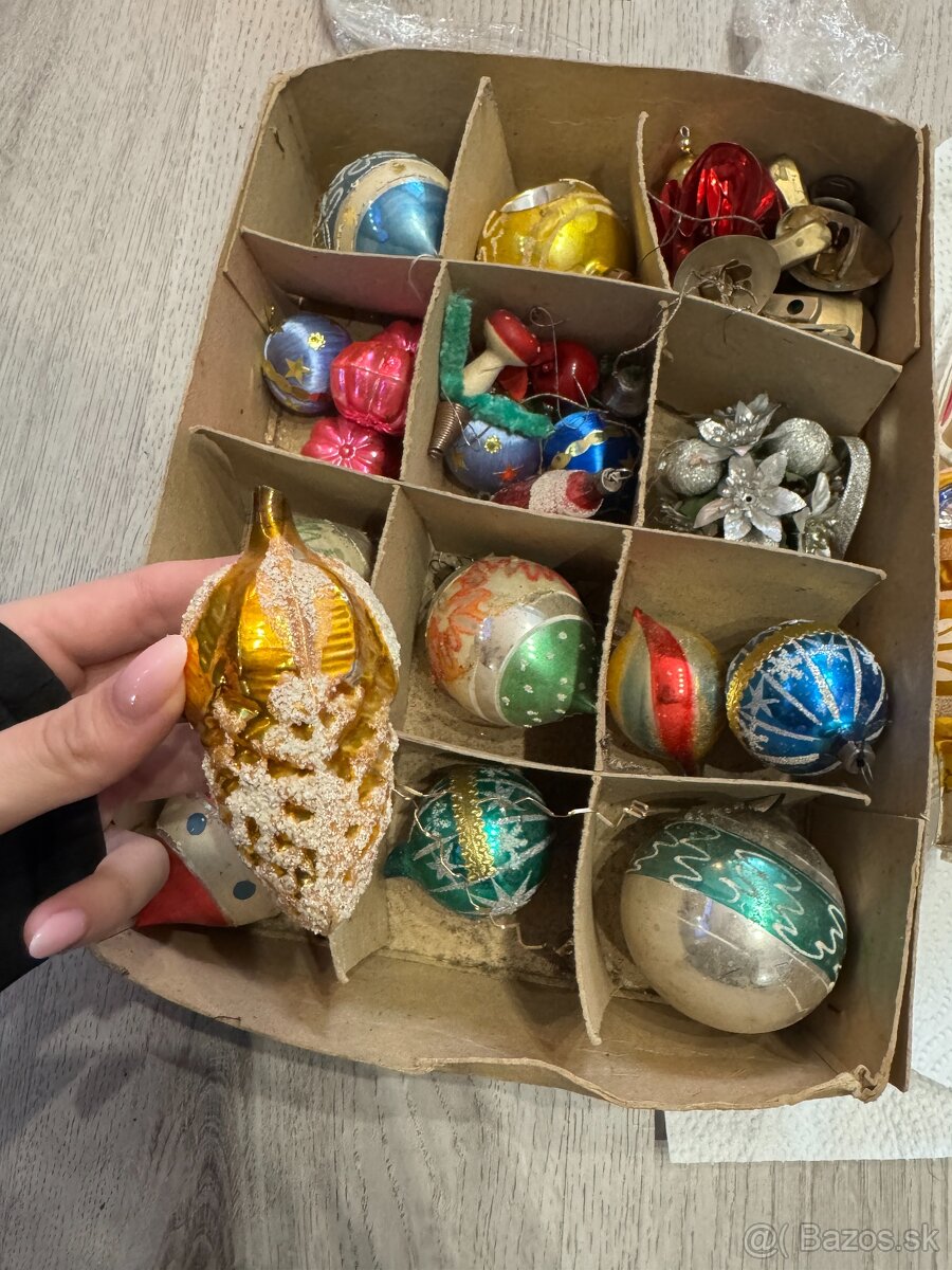 Predám retro sklenené vianočné ozdoby - 8