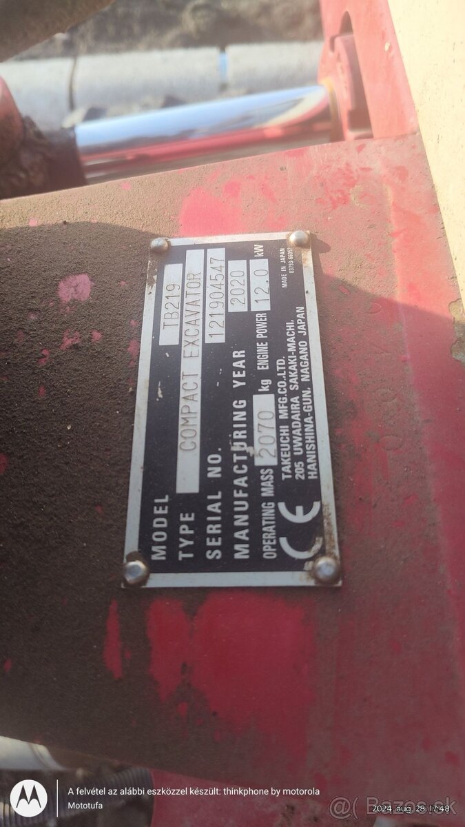 Minibager Takeuchi TB219 - 8