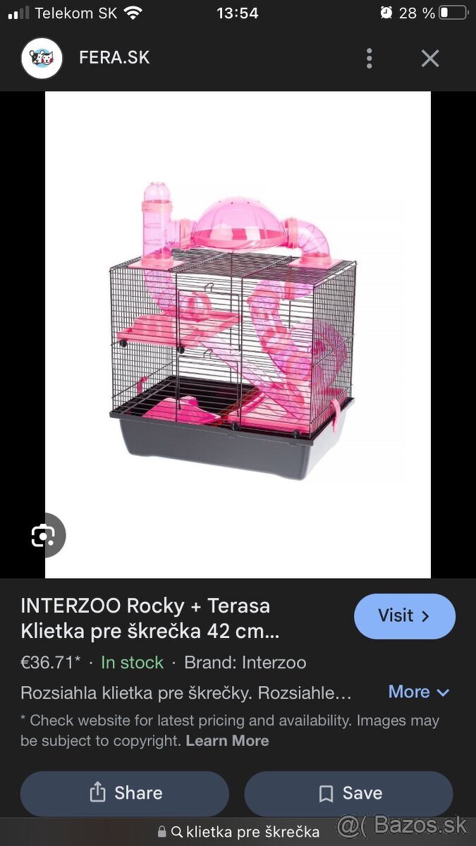 Klietka pre škrečka, myš, hlodavca - 8