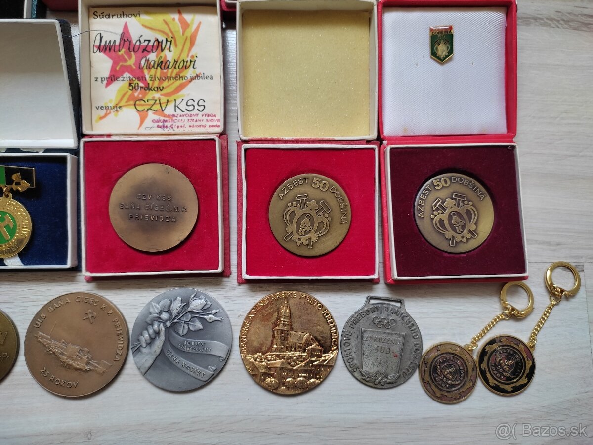 20 ks banícke odznaky vyznamenania medaile - 8