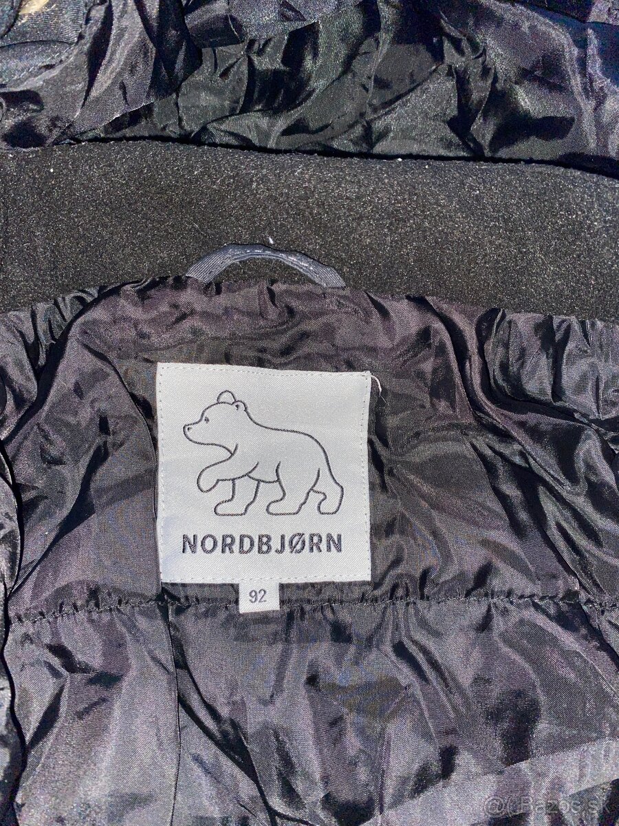 Nordbjørn čierny zimný overal/kombinéza veľkosť 92 - 8