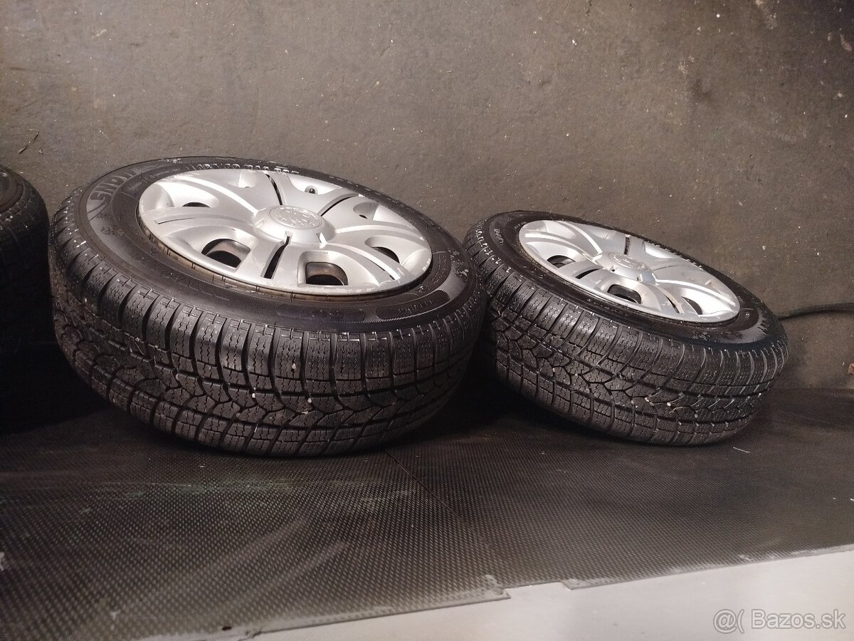 5x100 R14 185/60 R14 zimné 8mm originál škoda - 8