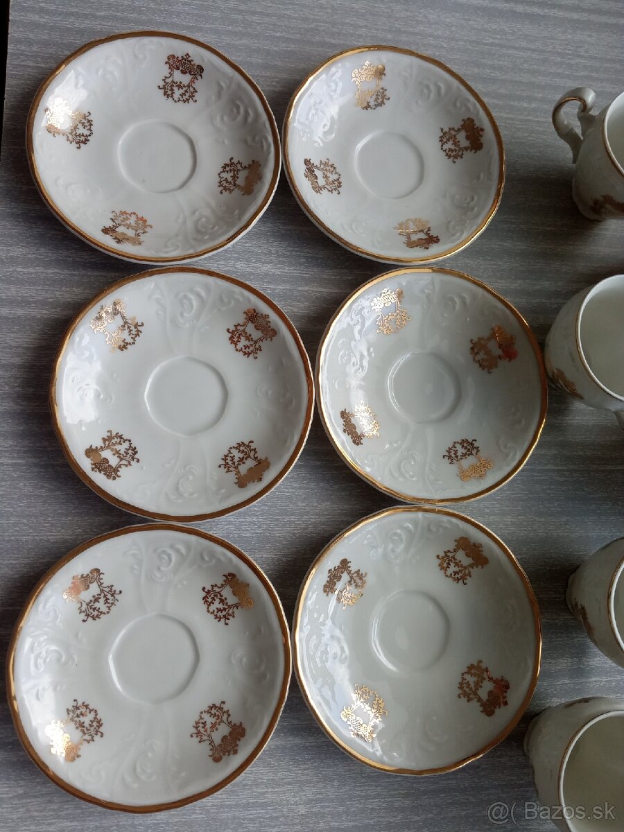Šálky a podšálky, porcelán. - 8