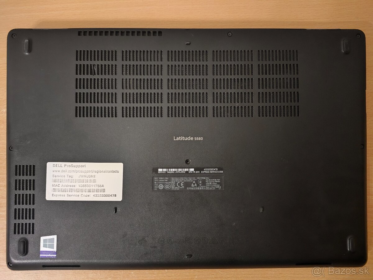 Dell Latitude 5580 | i5 • 16GB • 256GB SSD - 8