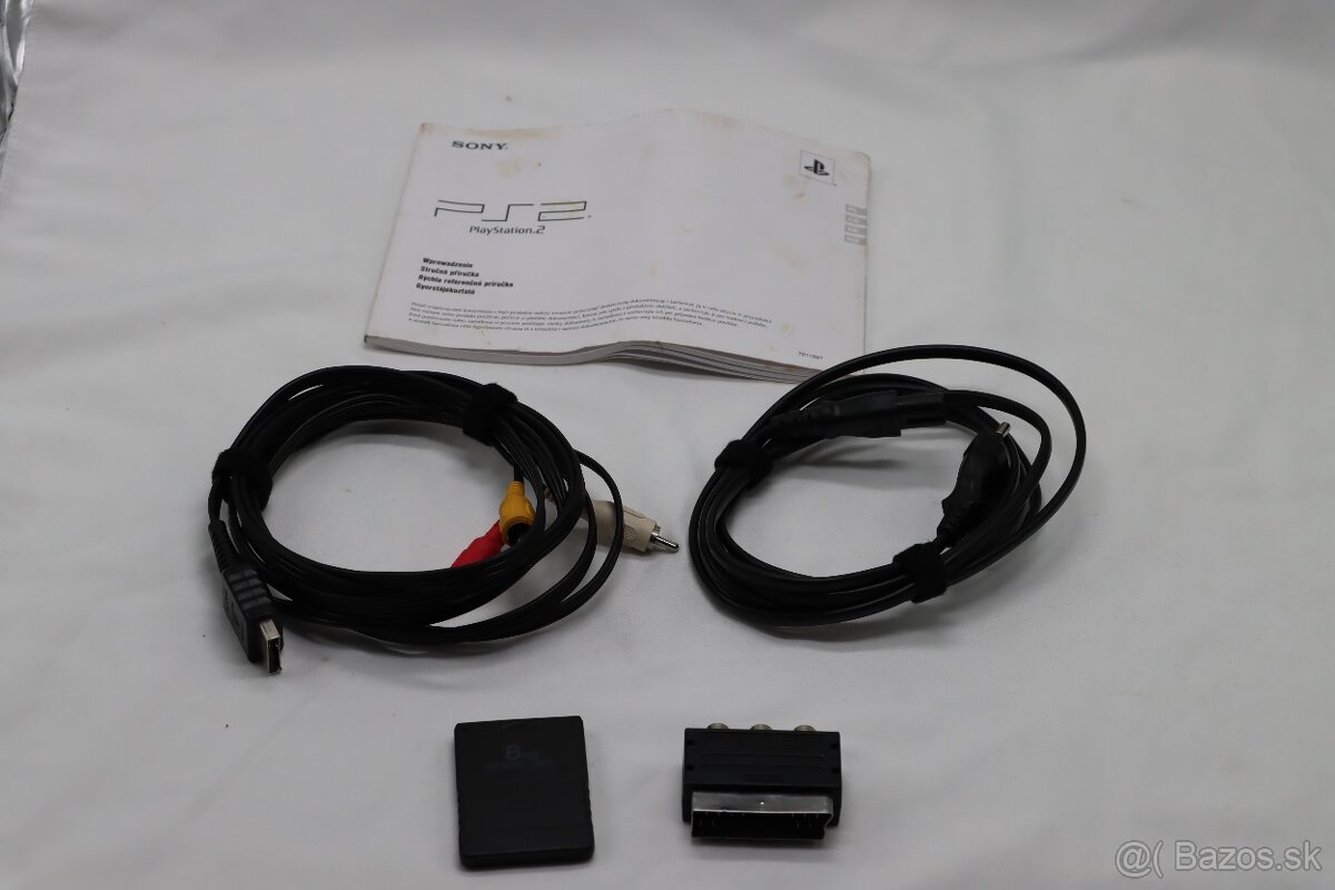 PS2 Slim SCPH-90004 + krabica + manuál + ovládač - 8