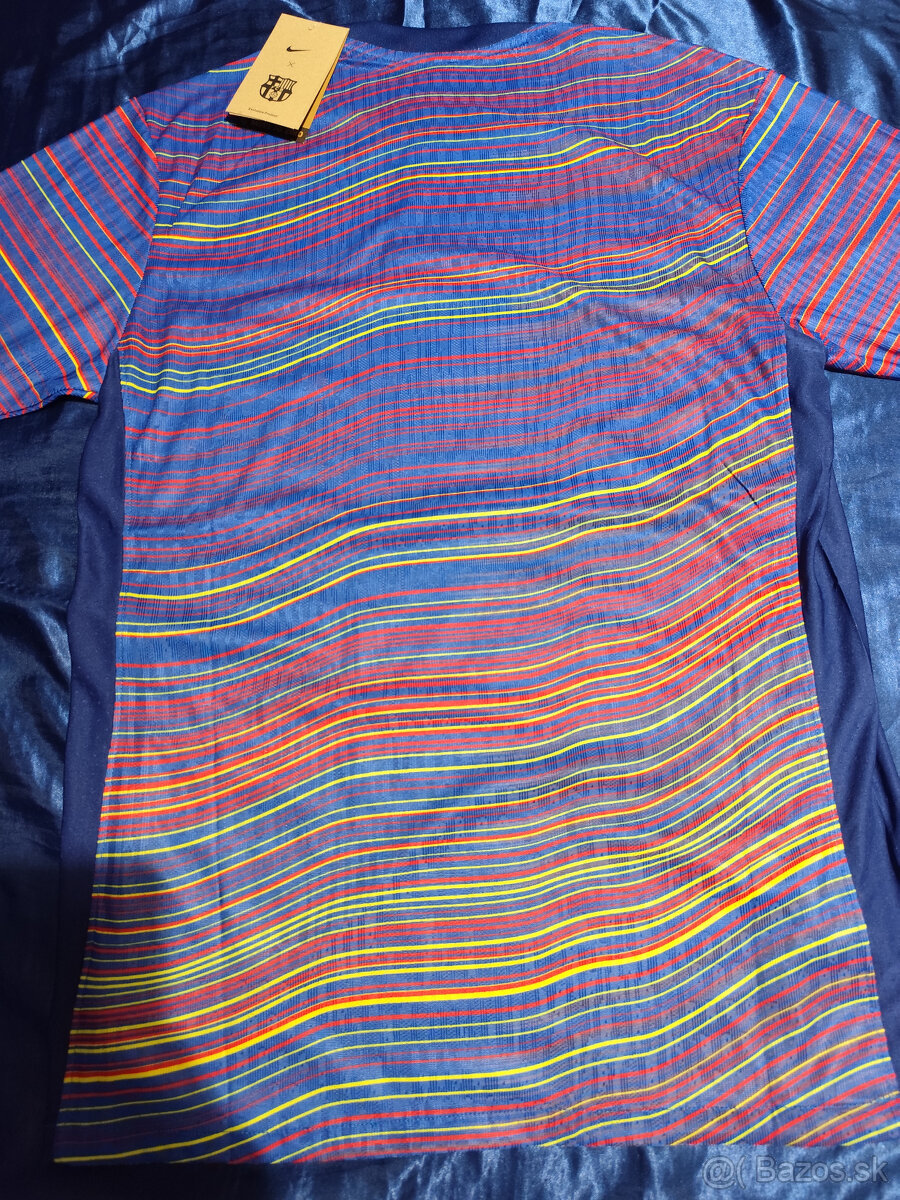 Dres Fc Barcelona Hráčsky Blaugrana Pásikavý Unikátny - 8