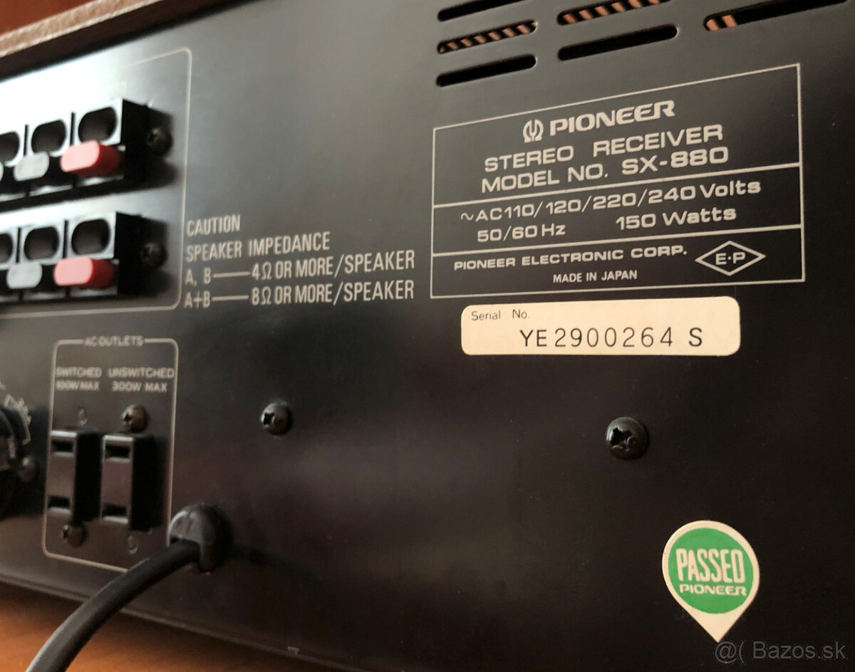 Pioneer SX 880 Retro Japan - 8