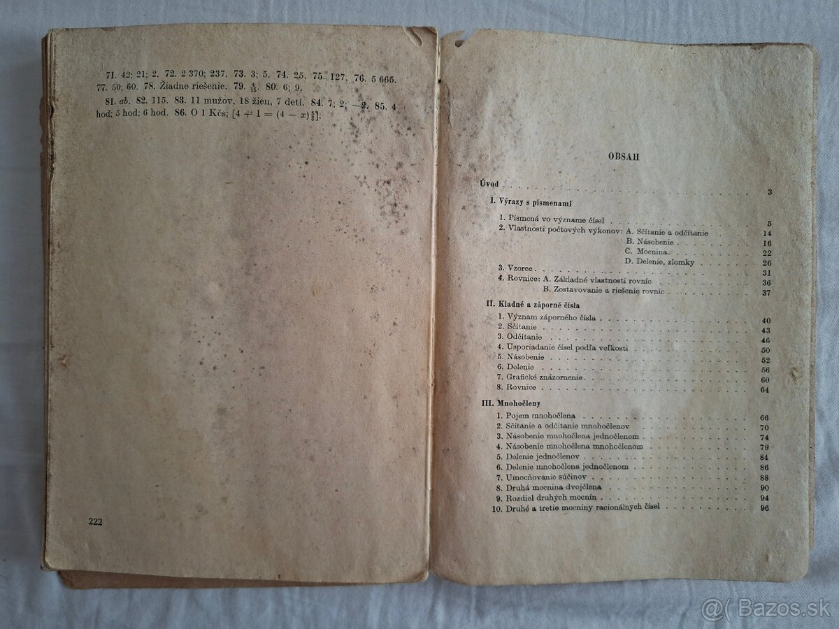 Zbierka úloh z algebry pre 7. a 8. ročník (1958) - 8