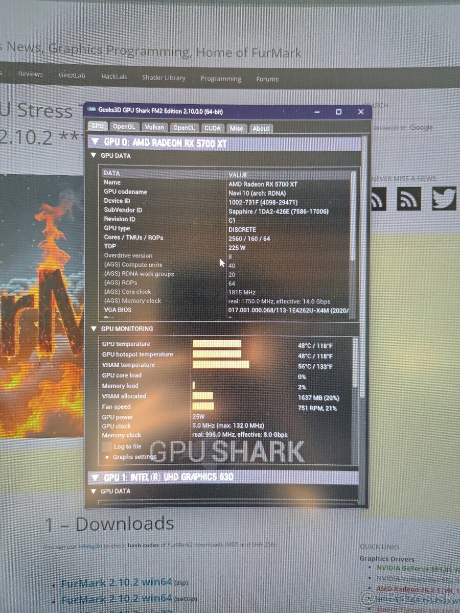 Sapphire Radeon RX5700xt nitro+ 8gb - 8