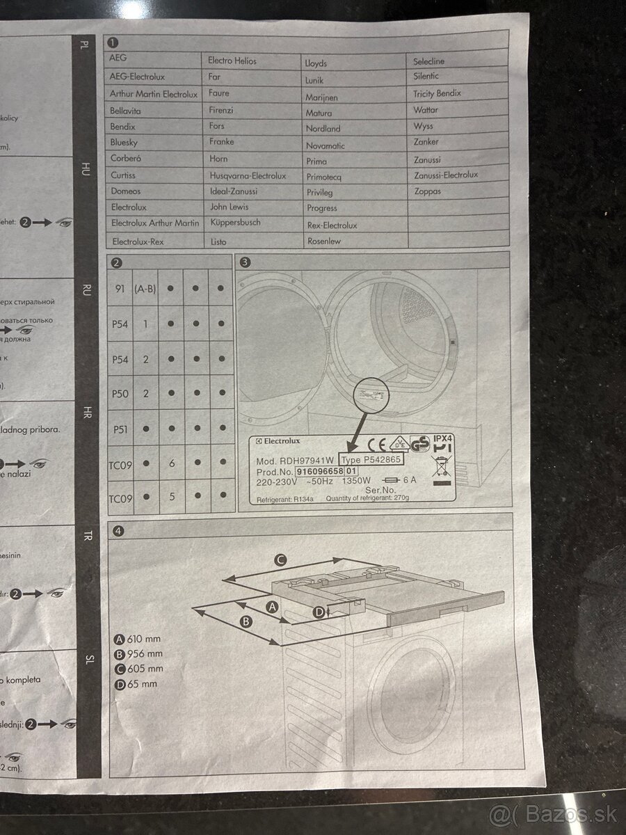 AEG pračka /sušička spojovaci kus - 8