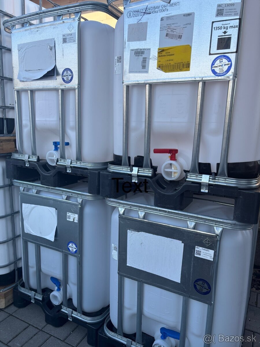 IBC NADOBA NADRZ 1000l Kontajner,plastovà nadrz - 8