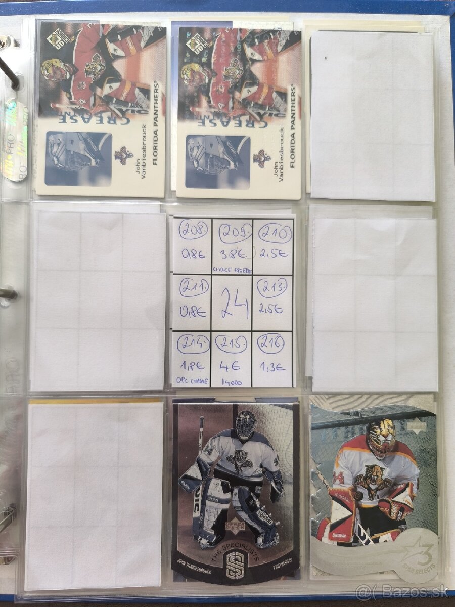 Hokejové kartičky - John Vanbiesbrouck 2 - 8