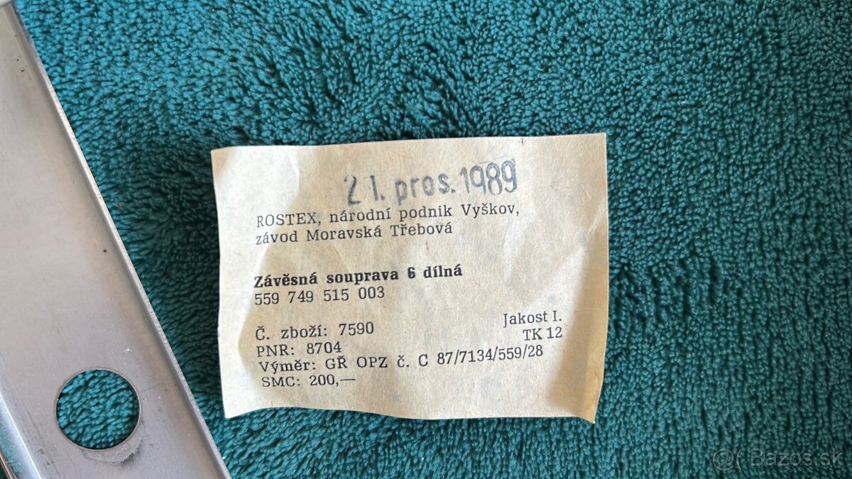 Závesná súprava kuchynských doplnkov ČSSR 1989 - 8