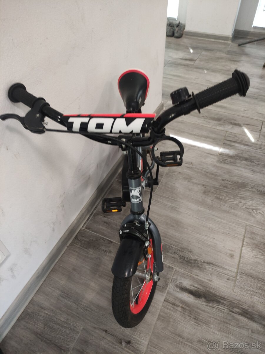 Predám detský bicykel ROMET Čierny 12" - 8