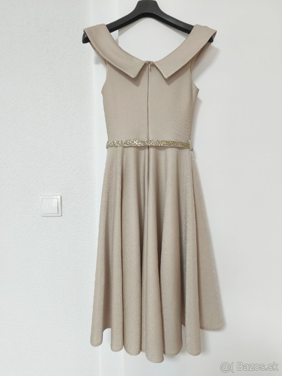 Spoločenské šaty zlaté - 8