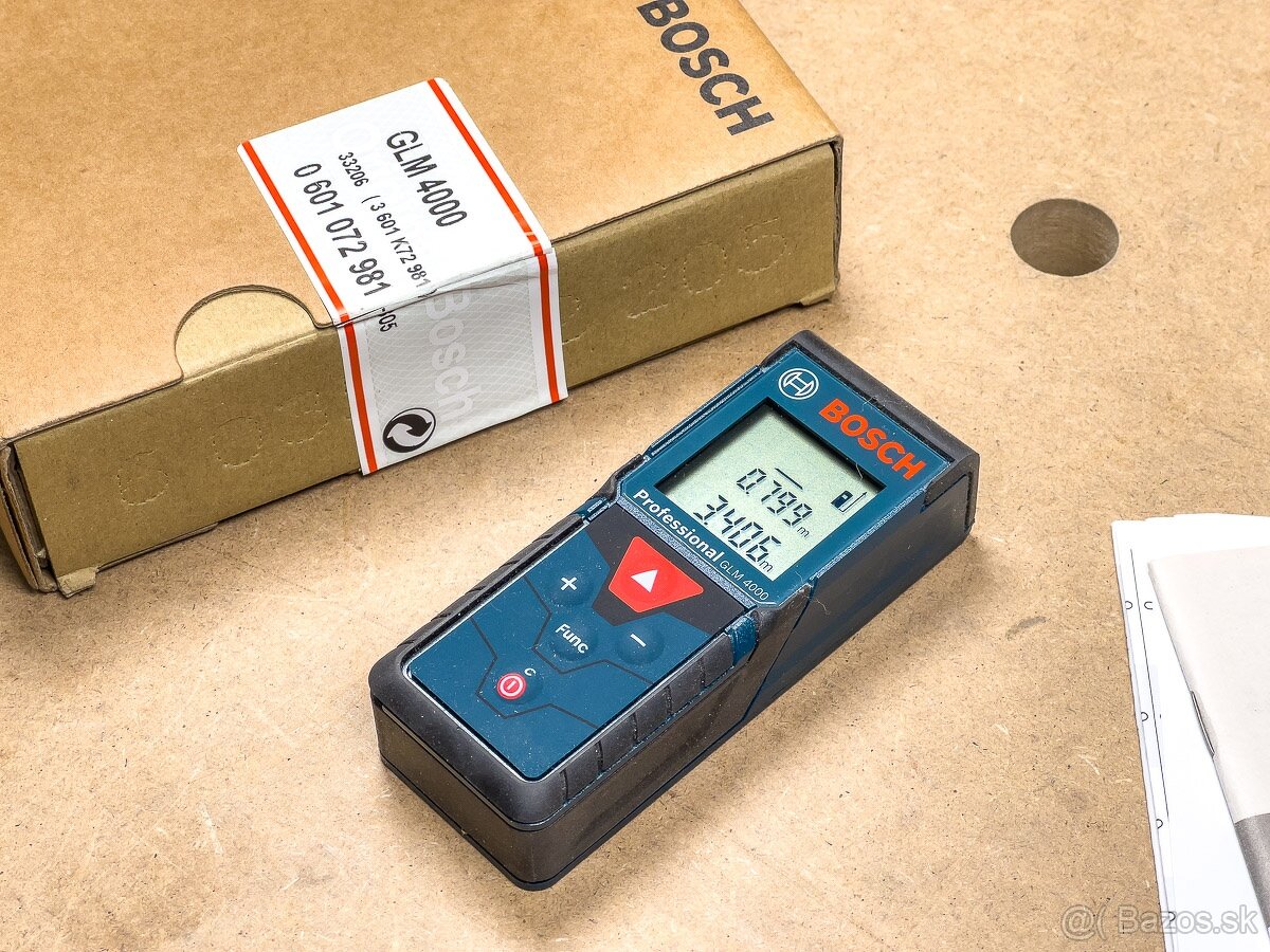 Bosch GLM 4000 laserový merač vzdialenosti 40 m - 8
